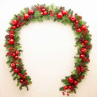 Apples, Cones & Berries Garland – Unlit – 9ft | Christmas | Christmas Wreaths & Garlands | The Elms