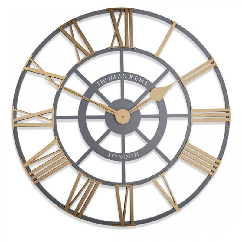 Wharf Grand Wall Clock - Pickled Oak - 22 inch | Decorative Accessories | Clocks | The Elms