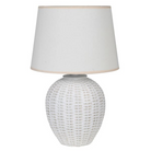 White Basket Effect Table Lamp | Table & Desk Lamps | Table Lamps | The Elms