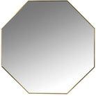Hexagonal Gold Wall Mirror - 71cm x 71cm | Wall Decor | Mirrors | The Elms