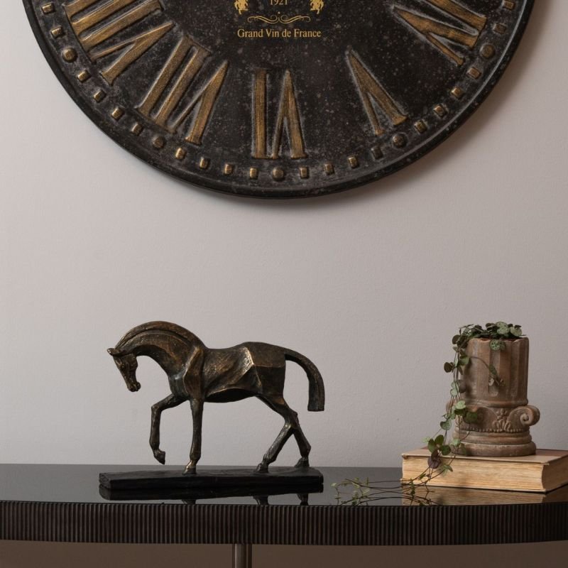 Cubist Horse Sculpture In Bronze | Sculptures & Ornaments | Sculptures | The Elms