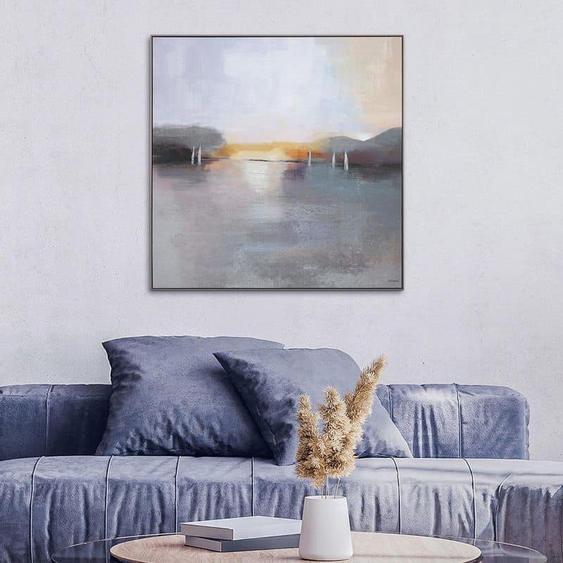 Sunset At Sea Wall Art – 92cm x 92cm | Wall Decor | Wall Art | The Elms