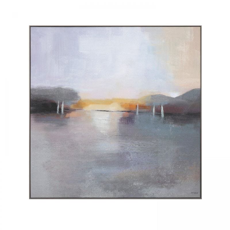 Sunset At Sea Wall Art – 92cm x 92cm | Wall Decor | Wall Art | The Elms