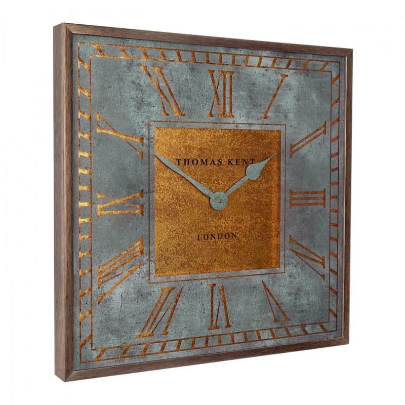 Florentine Gold Square Grand Wall Clock - 24 inch | Wall Decor | Clocks | The Elms