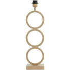 Stelios Matte Beige Table Lamp Base - 36cm | Lighting Accessories | Lamp Bases | The Elms