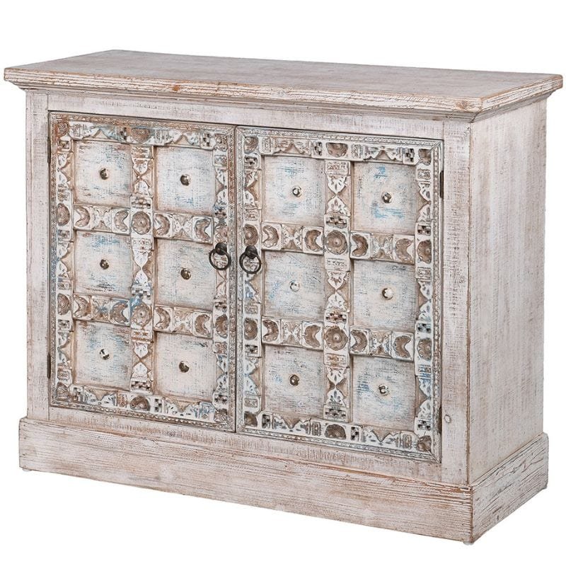 Pujol 2 Door Low Cabinet - 40cm x 96cm x 80cm | Living Room | Sideboards | The Elms