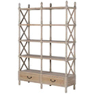 Light Wash Double Shelf Unit - 42cm x 135cm x 197cm | Display & Storage | Display Cabinets | The Elms