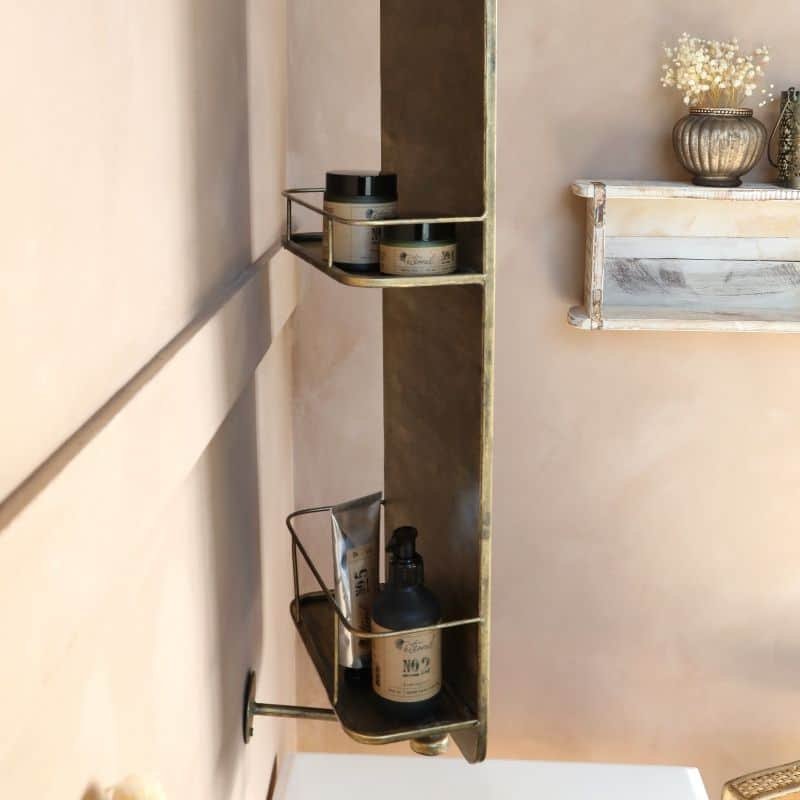 Wall Mirror - Antique Brass - 17cm x 80cm | Decorative Accessories | Mirrors | The Elms