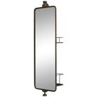 Wall Mirror - Antique Brass - 17cm x 80cm | Decorative Accessories | Mirrors | The Elms