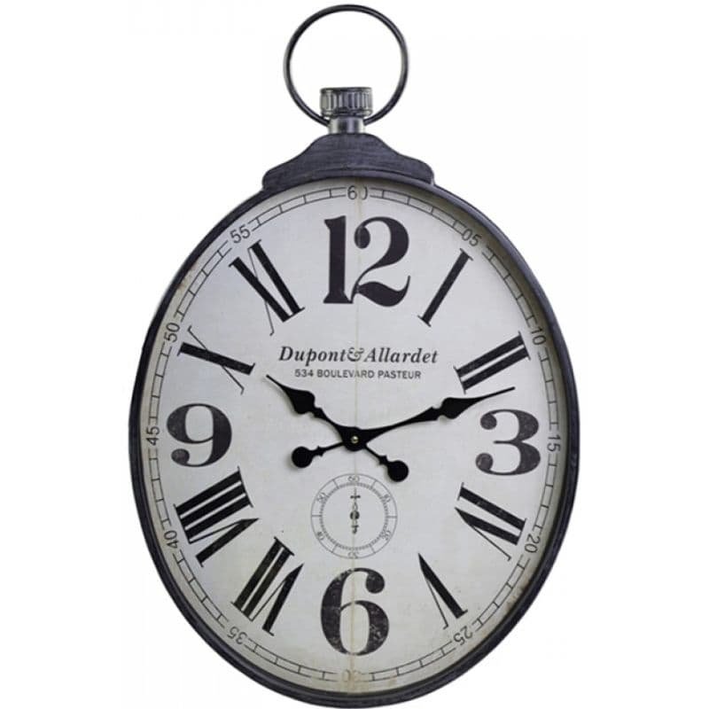Wall Clock - Black - 19 inch x 30 inch | Decorative Accessories | Clocks | The Elms
