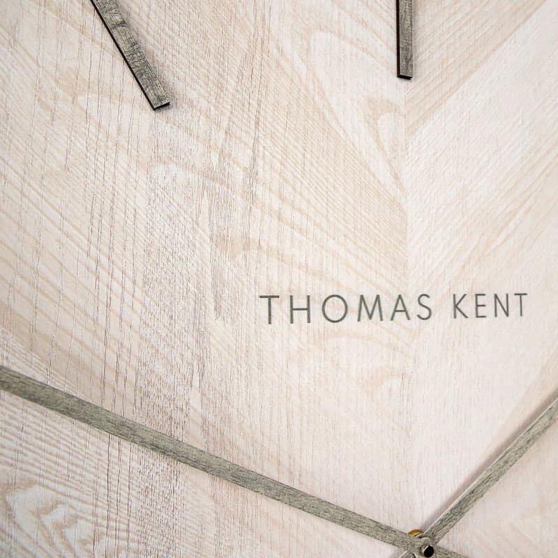 Wharf Oak Herringbone Wall Clock - 30 inch | Wall Decor | Clocks | The Elms