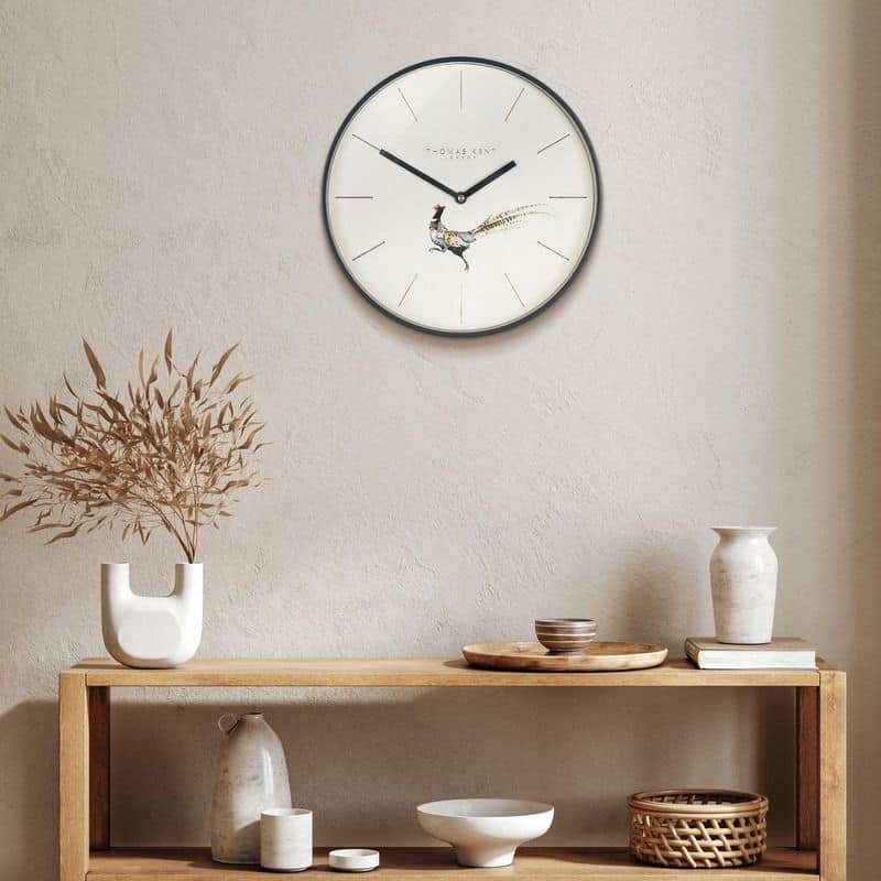 Woodland Pheasant Wall Clock - 12 inch | Decorative Accessories | Clocks | The Elms