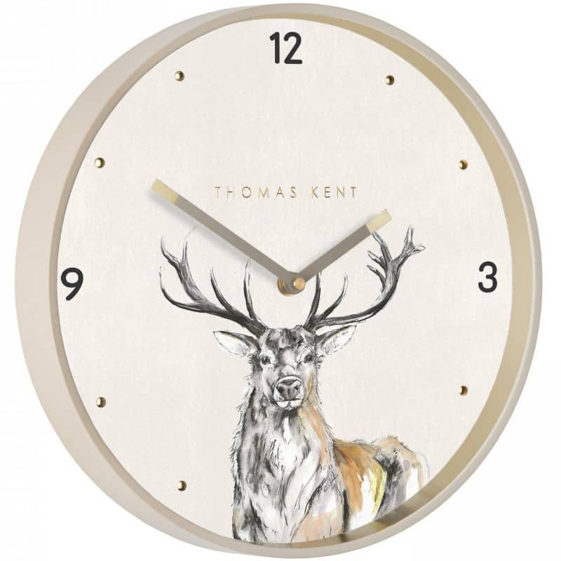 Wild Stag Wall Clock - 12 inch | Decorative Accessories | Clocks | The Elms