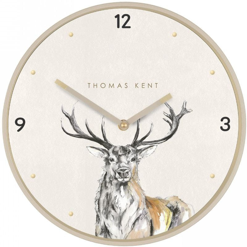 Wild Stag Wall Clock - 12 inch | Decorative Accessories | Clocks | The Elms