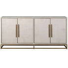 French Seaside Squares 4 Door Sideboard - 45cm x 180cm x 88cm | Living Room | Sideboards | The Elms
