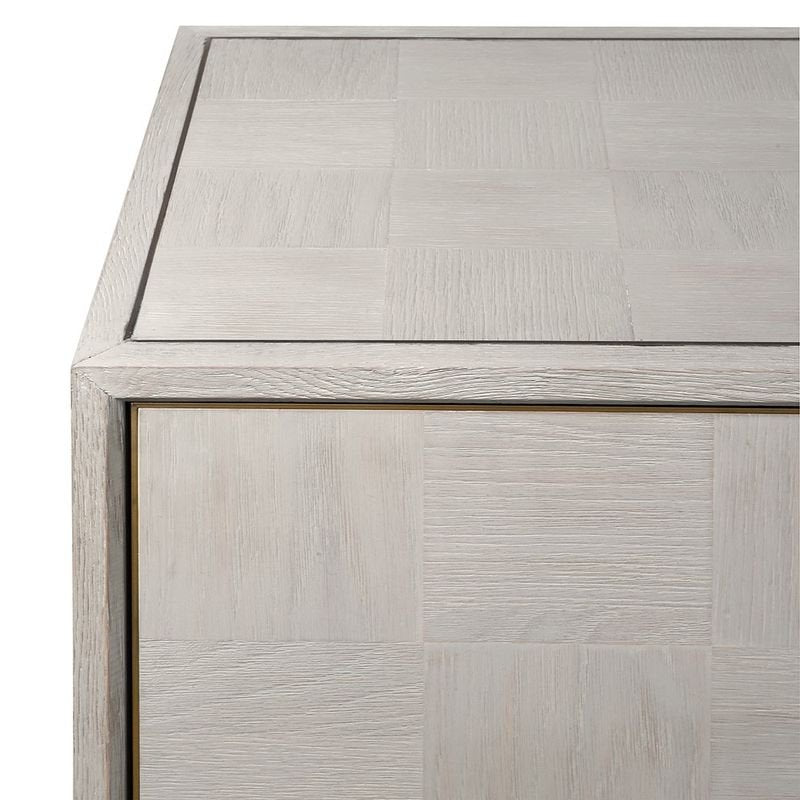French Seaside Squares 4 Door Sideboard - 45cm x 180cm x 88cm | Living Room | Sideboards | The Elms