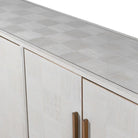 French Seaside Squares 4 Door Sideboard - 45cm x 180cm x 88cm | Living Room | Sideboards | The Elms