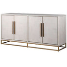 French Seaside Squares 4 Door Sideboard - 45cm x 180cm x 88cm | Living Room | Sideboards | The Elms