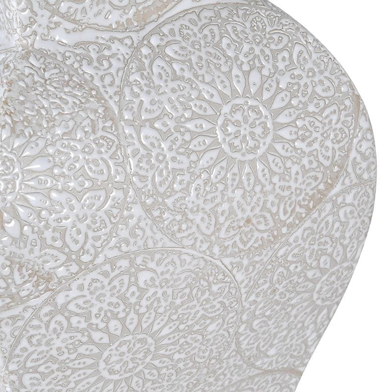 Large White Temple Jar - 55cm | Decorative Accessories | Vases | The Elms