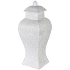 Small White Temple Jar - 45cm | Decorative Accessories | Vases | The Elms