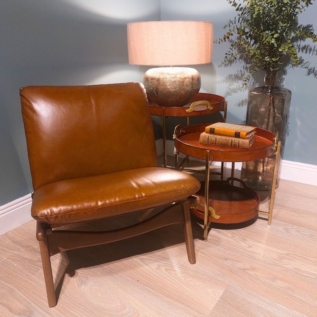 Milan Vintage Leather Club Chair | Living Room | Armchairs | The Elms