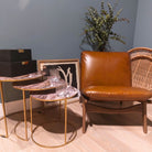Milan Vintage Leather Club Chair | Living Room | Armchairs | The Elms