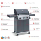 Grillstream Classic 3 Burner Hybrid BBQ | Outdoor Living | BBQ | The Elms