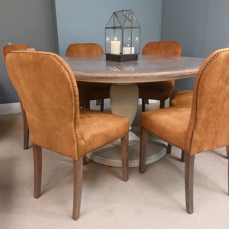 Golden Velvet Dining Chair | Dining Room | Dining Chairs | The Elms