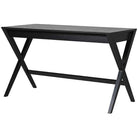 Black Cross Leg Desk - 130cm x 76cm | Office | Desks | The Elms