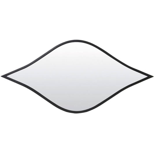 Obika Matte Black Wall Mirror - 88.5cm x 41.5cm | Wall Decor | Mirrors | The Elms