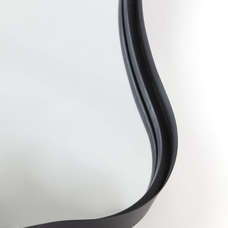 Suva Matte Black Wall Mirror - 65cm x 63cm | Wall Decor | Mirrors | The Elms
