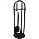 Black and Pewter Fireside Companion Set - 65cm | Decorative Accessories | Decorative Objects | The Elms