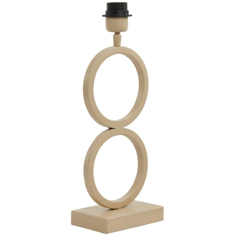 Stelios Matte Beige Table Lamp Base - 36cm | Lighting Accessories | Lamp Bases | The Elms