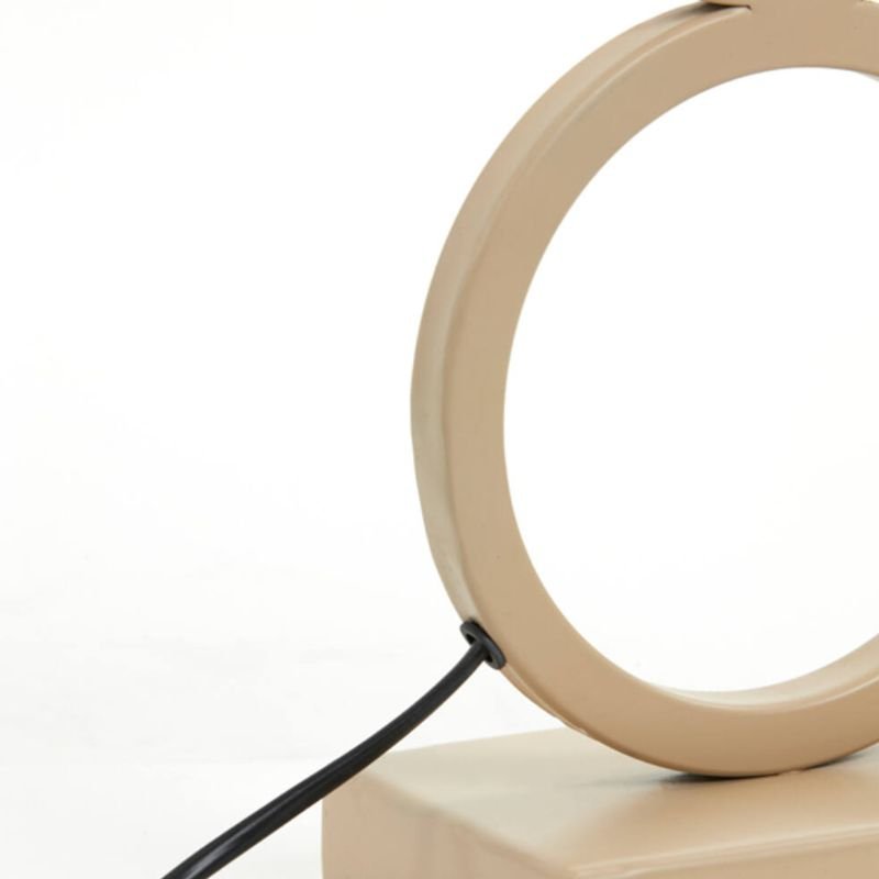 Stelios Matte Beige Table Lamp Base - 36cm | Lighting Accessories | Lamp Bases | The Elms