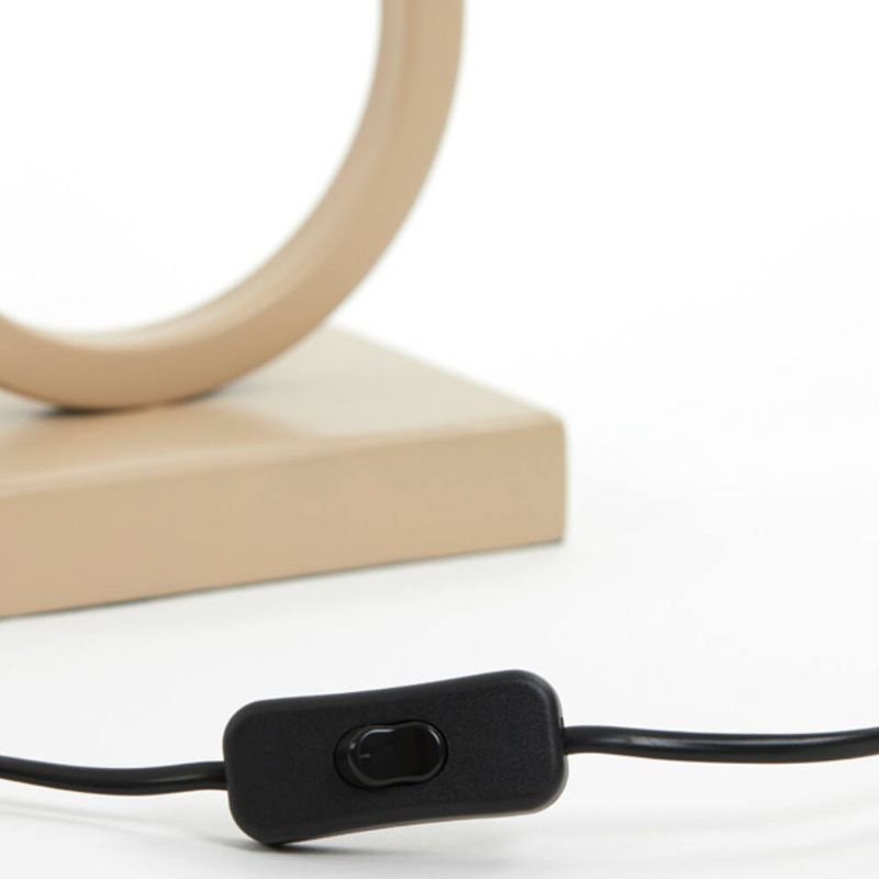 Stelios Matte Beige Table Lamp Base - 36cm | Lighting Accessories | Lamp Bases | The Elms