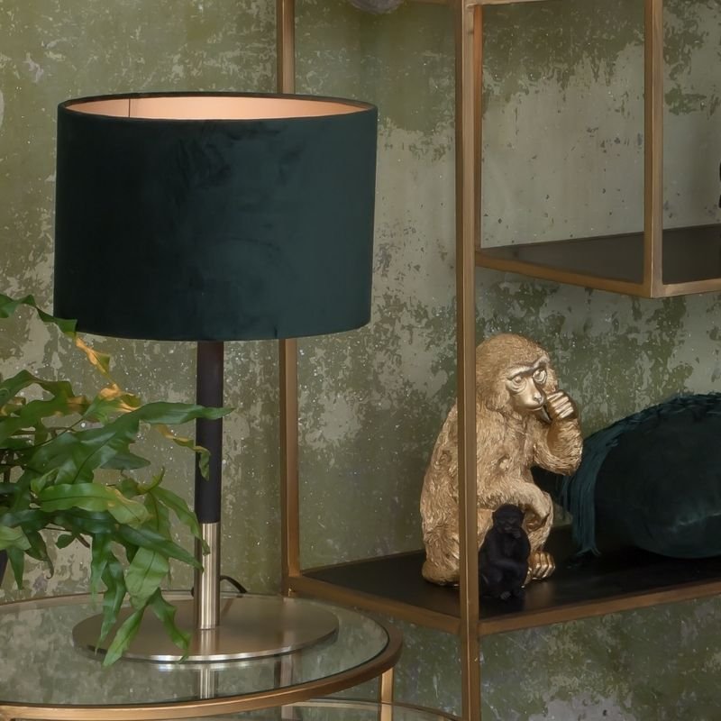 Rodrigo Antique Bronze/Matte Black Table Lamp Base - 37.5cm | Lighting Accessories | Lamp Bases | The Elms