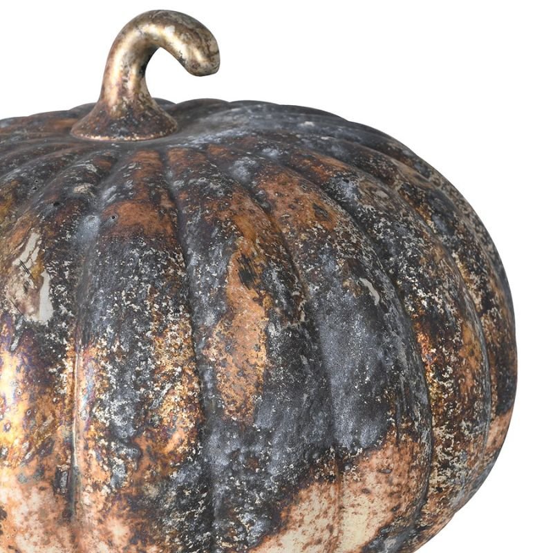Patina Glass Pumpkin - 23cm | Christmas | Christmas Decorative Accessories | The Elms