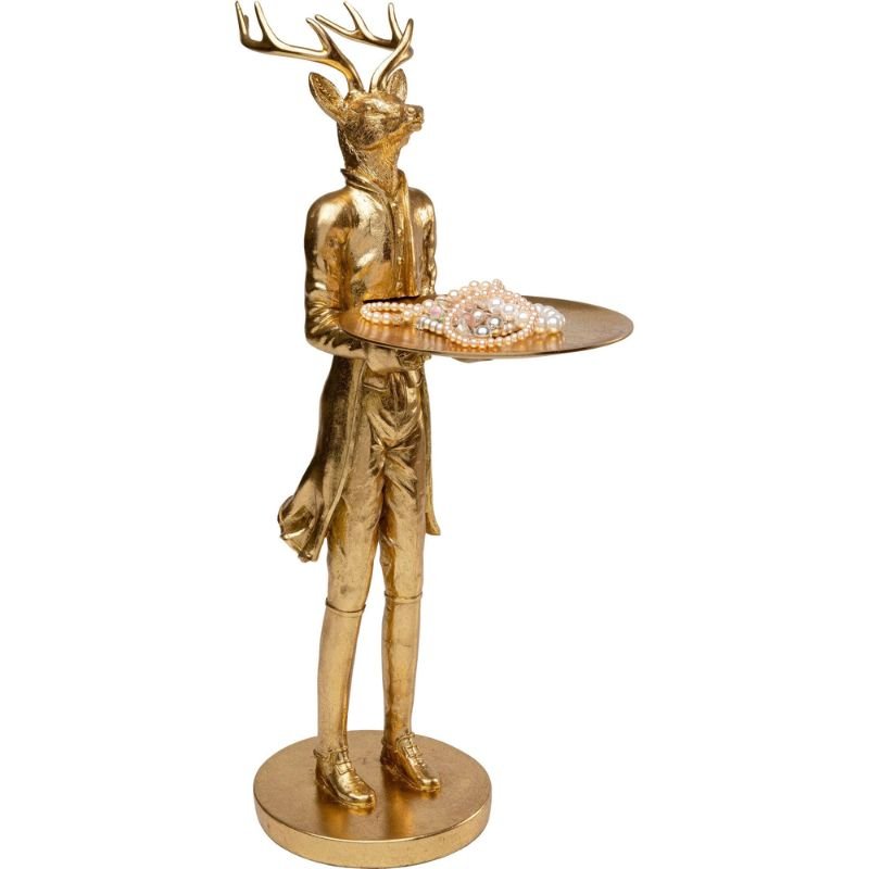 Gold Effect Reindeer Butler - 63cm | Christmas | Christmas Decorative Accessories | The Elms