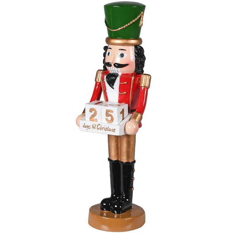 Christmas Countdown Nutcracker - 26cm | Christmas | Christmas Decorative Accessories | The Elms