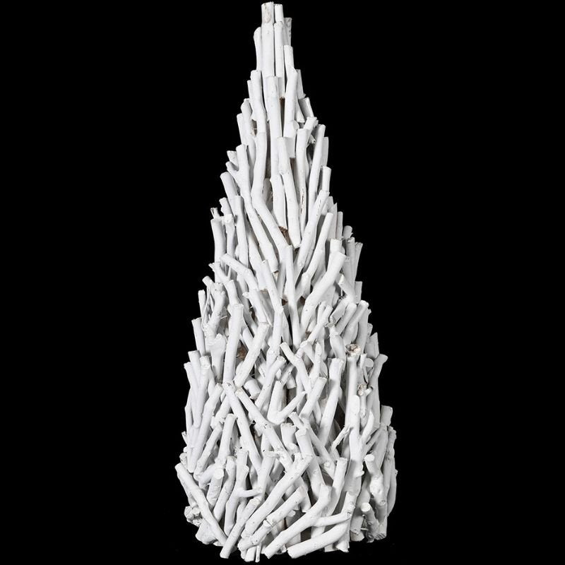White Twig Cone Christmas Tree - 70cm | Christmas | Christmas Decorative Accessories | The Elms