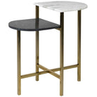 Mono Marble Side Table - 60cm x 64cm | Living Room | Coffee Tables & Side Tables | The Elms