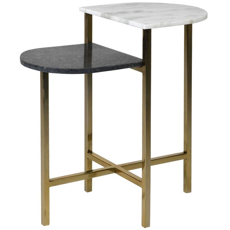 Mono Marble Side Table - 60cm x 64cm | Living Room | Coffee Tables & Side Tables | The Elms