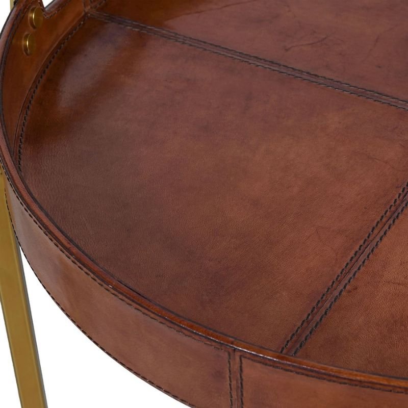 Leather Side Tables - Set of 2 | Living Room | Coffee Tables & Side Tables | The Elms