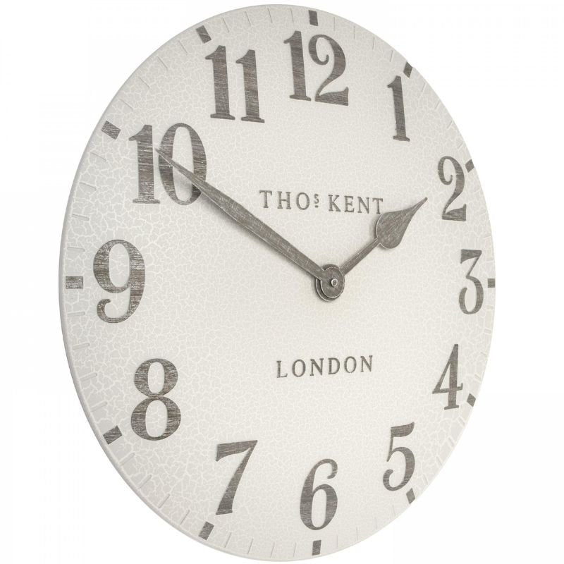 Arabic Crackle Outdoor Wall Clock - 20 inch | Wall Decor | Clocks | The Elms