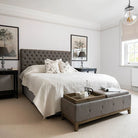 St James Soft Grey Storage Ottoman - 132cm x 48cm x 47cm | Bedroom | Benches & Pouffes | The Elms