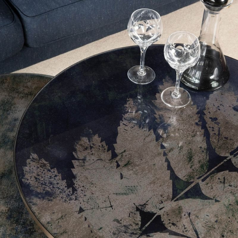 Brookby Iron Glass Nesting Coffee Tables - 80cm x 50cm | Living Room | Coffee Tables & Side Tables | The Elms