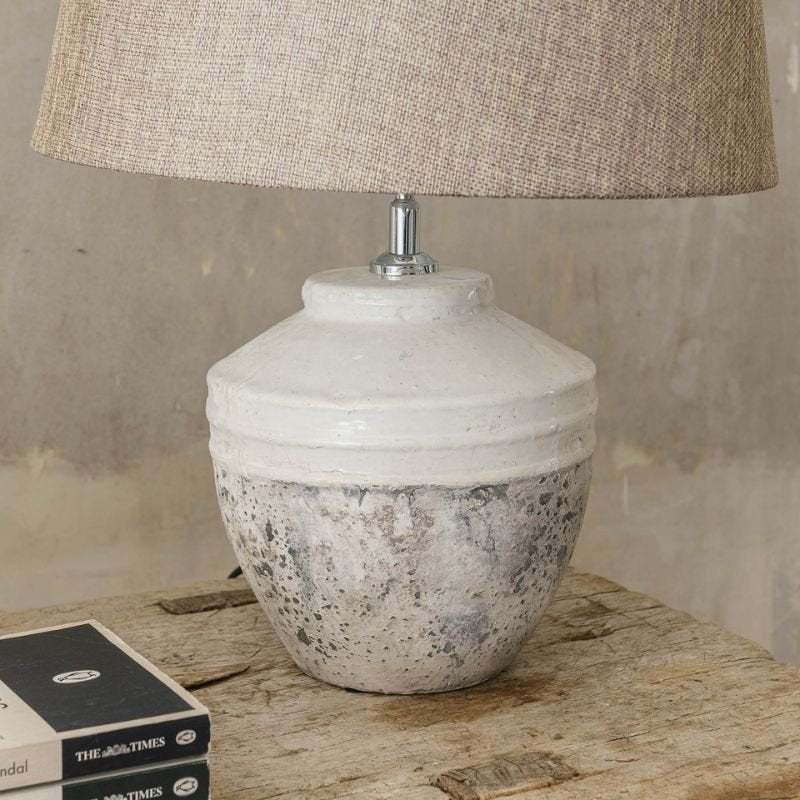 Birkdale Stone Table Lamp With Gravel Shade - 47cm | Lamps | Table & Desk Lamps | The Elms