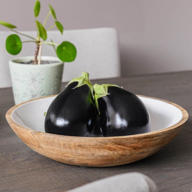 Appleton Wooden Serving Bowl - 36cm | Serveware | Plates & Bowls | The Elms