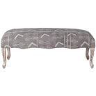 Grey Zuri Bench - 123cm x 53cm x 45cm | Bedroom | Benches & Pouffes | The Elms