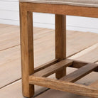 Hermine Beige Bench - 118cm x 31cm x 45cm | Bedroom | Benches & Pouffes | The Elms